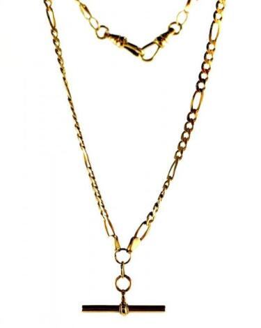 A 9ct gold curb link neck chain