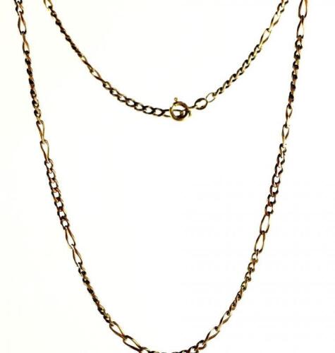 A 9ct gold curb link neckchain