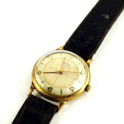 A Rotary gentleman's 9ct gold cased wristwatch