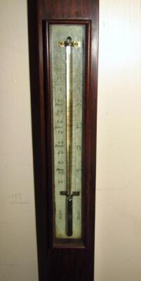 A 19thC rosewood cased marine barometer by Cohen Newcastle - 3