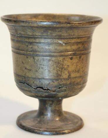 An early 18thC bronze mortar