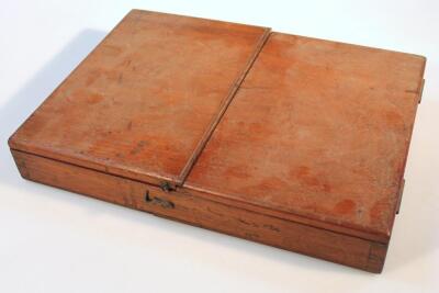 A late 19thC mahogany cased travelling artist's box - 2