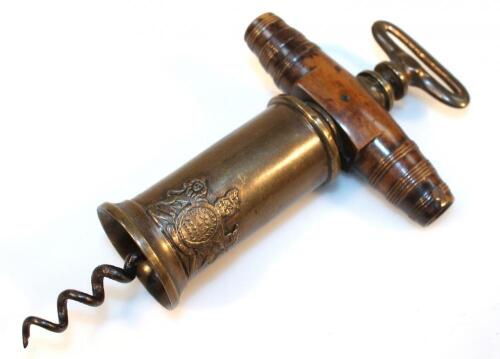 A 19thC Thomason's patent brass corkscrew