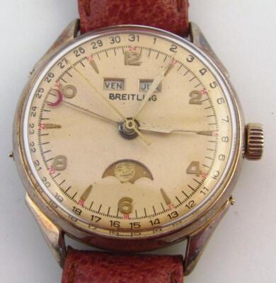 A mid-20thC Breitling manual wind gentleman's wristwatch