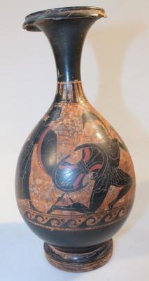 An antique Grecian attic black vase - 2