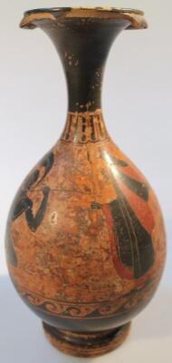 An antique Grecian attic black vase - 3