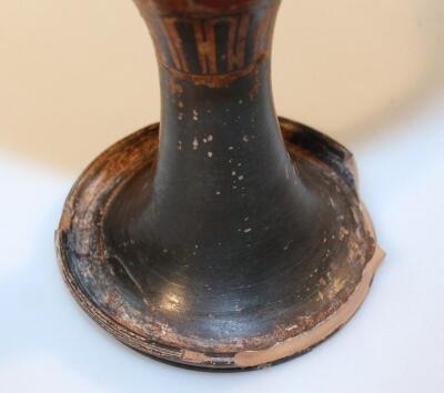 An antique Grecian attic black vase - 6