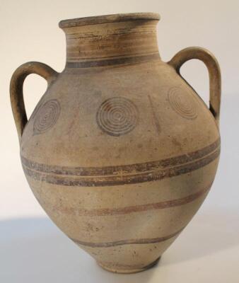 A Neolithic hand thrown pottery vase - 2