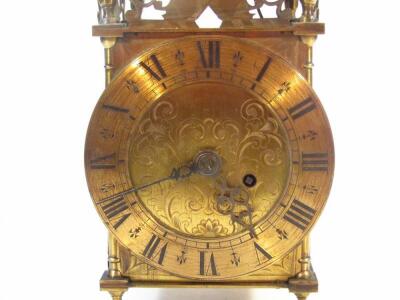 A 17thC style brass lantern clock - 2