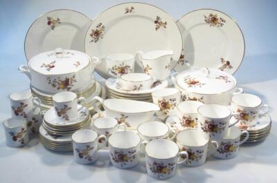 A 20thC Royal Worcester Golden Harvest pattern part dinner service