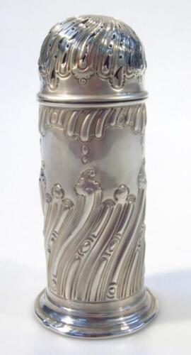 A Victorian silver sugar caster