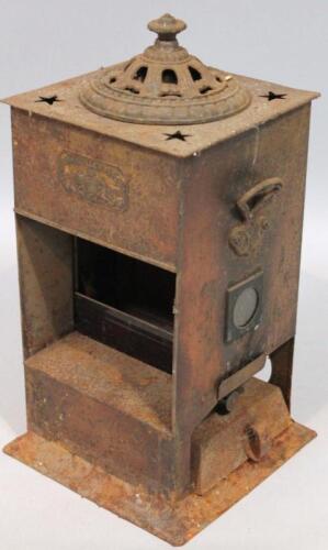 An early 20thC Rippingilles patent metal framed room heater