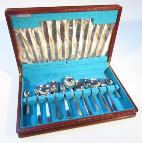 A Viners of Sheffield stainless steel cutlery set