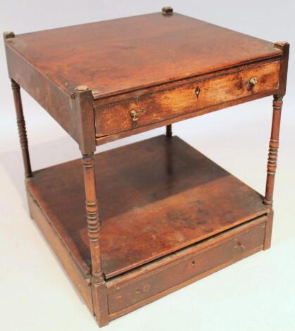 A 19thC mahogany side table