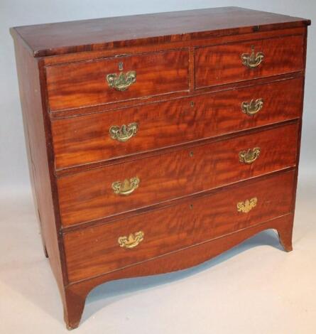 An early 19thC mahogany chest