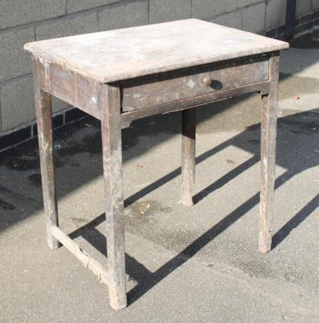 An early 19thC mahogany side table