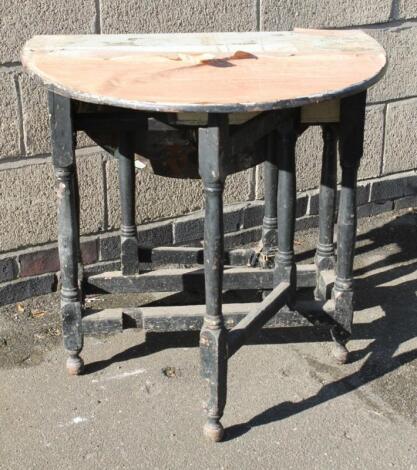 A principally 18thC oak gateleg table