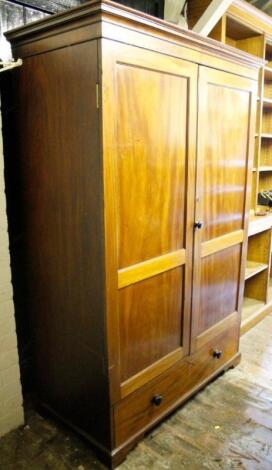 A Victorian double door wardrobe