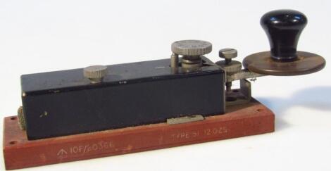 A mid-20thC type 51 Morse code machine