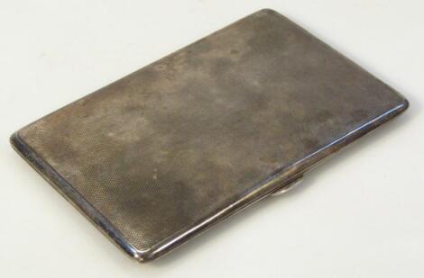 A George VI silver cigarette case