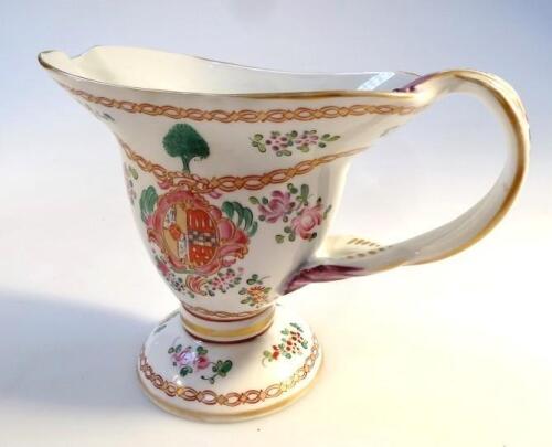 A Chinese export design porcelain jug