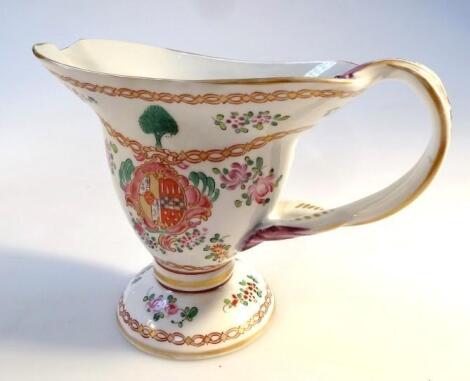 A Chinese export design porcelain jug