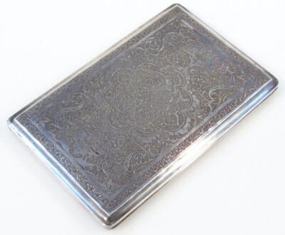 An early 20thC cigarette case