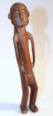 An early 20thC carved African hardwood figure