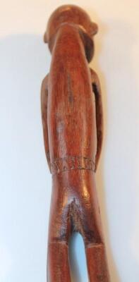 An early 20thC carved African hardwood figure - 3