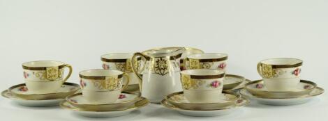 A Noritake porcelain part tea service