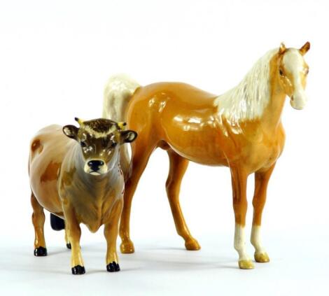 A Beswick cow