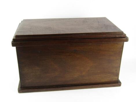 A mahogany fishing box