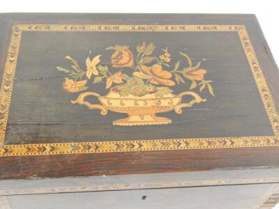 A Victorian rosewood and marquetry inlaid writing slope - 2