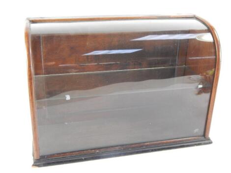 A Victorian wooden shop display case