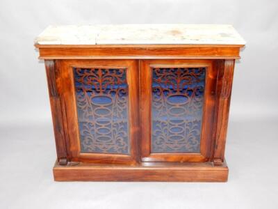 A Victorian rosewood pier cabinet