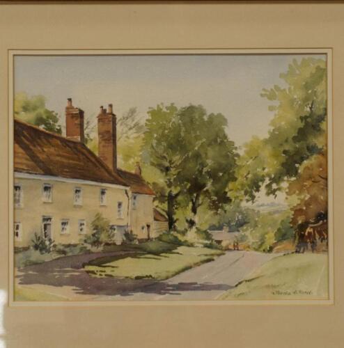 Freda Ward (British 20thC). Stoke by Wayland