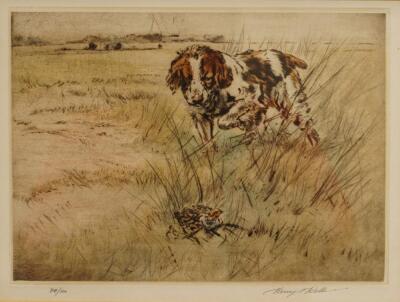 Henry Wilkinson (1921-2011). Hunting dogs stalking or collecting game birds - 4