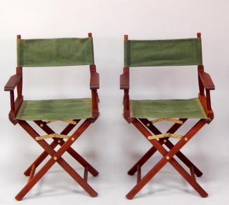 A pair of director's chairs