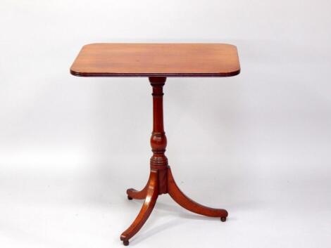 A George III mahogany tilt top occasional table