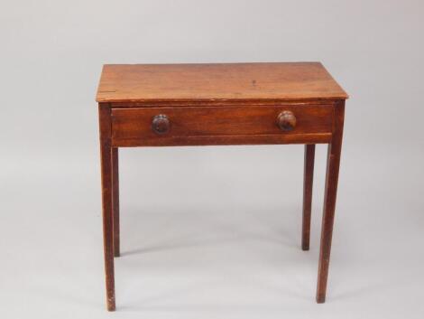 A Victorian oak side table