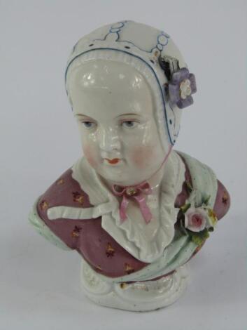 A Meissen porcelain kinderkopf