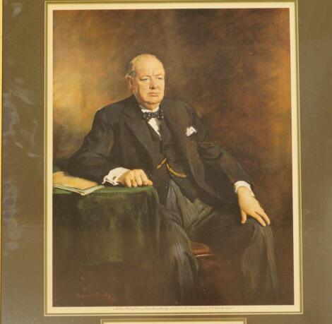 After Oswald Birley (British 1880-1952). The Rt Hon Sir Winston Churchill