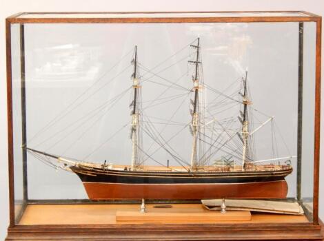 A scale model of The Cutty Sark