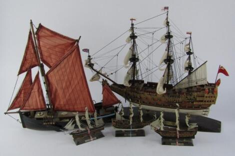 Scale models of ships