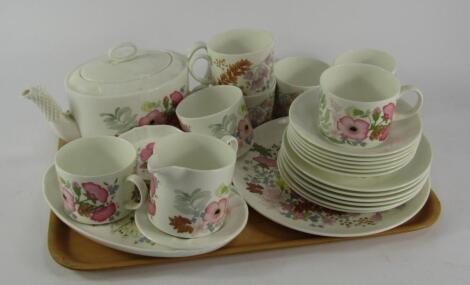 A Wedgwood porcelain part tea service