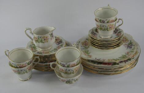 A Royal Albert porcelain part dinner and tea service