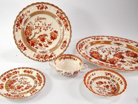 A Spode pottery part dinner service