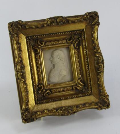 A reconstituted marble cameo bust portrait of Admiral Lord Nelson