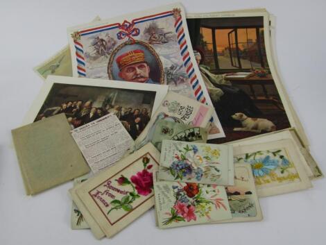 WWI silk postcards