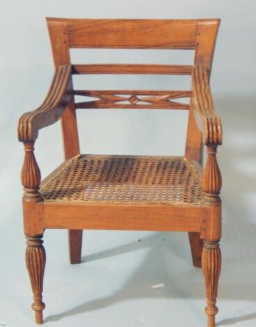 A Regency style hardwood child's chair